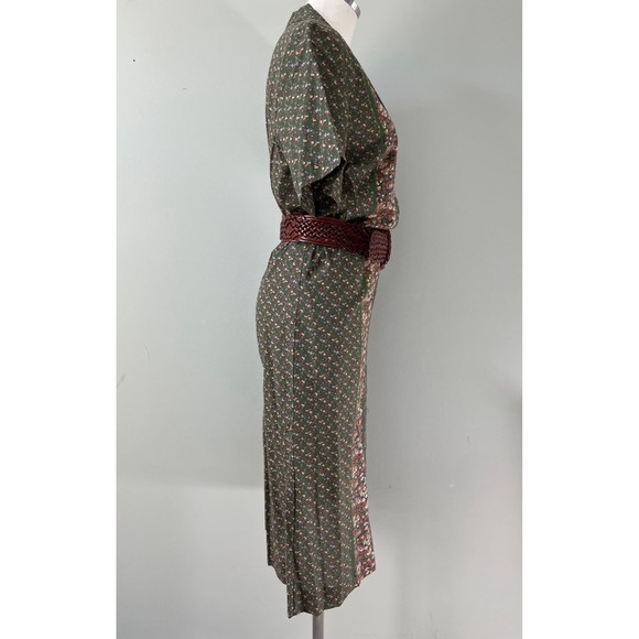 1950s Vintage Deadstock Prairie Homespun Button Front Shirt Dress Carolina Maid - Picture 4 of 7